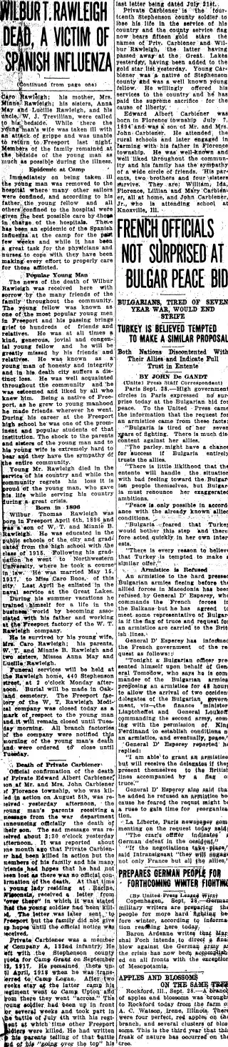 other Newspaper clipping from Sep 28, 1918 5910286
