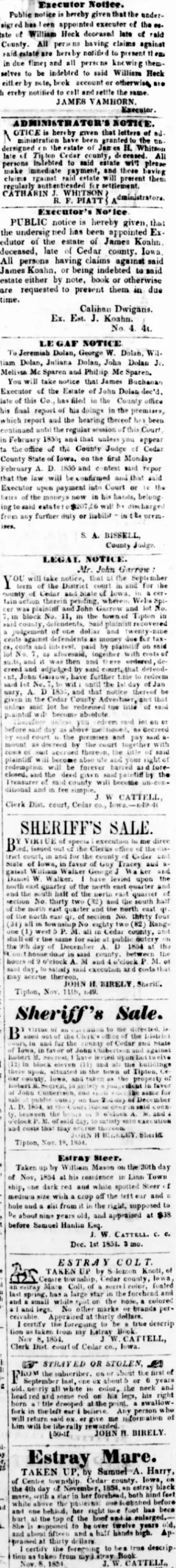 other Newspaper clipping from Jan 3, 1855 5910731