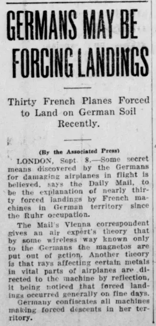 other Newspaper clipping from Sep 13, 1923 5910738