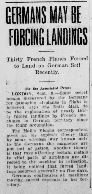 other Newspaper clipping from Sep 13, 1923 5910744
