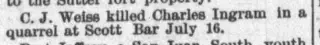 Crime Newspaper clipping from Jul 26, 1890 5911165