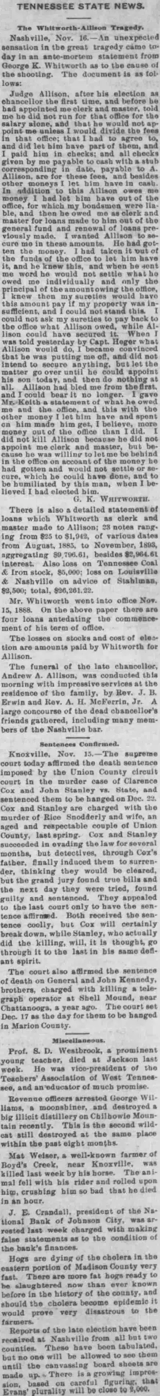 other Newspaper clipping from Nov 23, 1894 5911517