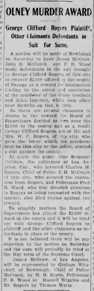 other Newspaper clipping from Mar 2, 1909 5911581