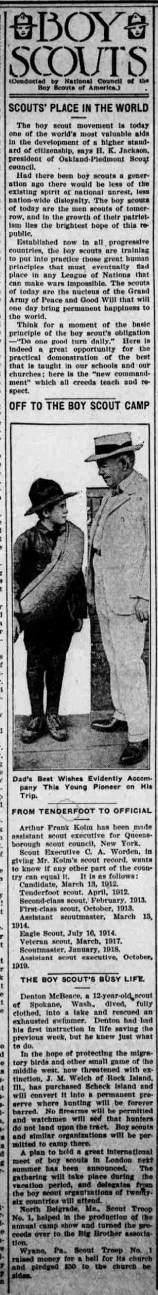 other Newspaper clipping from Apr 9, 1920 5911758