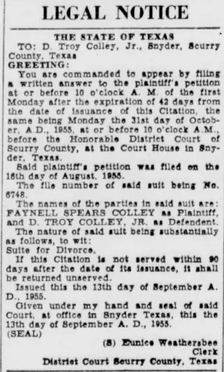 other Newspaper clipping from Sep 23, 1955 5912290
