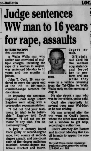 Crime Newspaper clipping from Mar 4, 2003 5912449