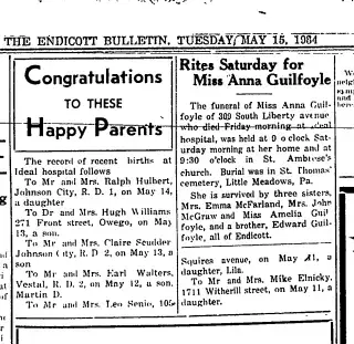 Birth Newspaper clipping from May 15, 1934 5914207