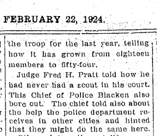 other Newspaper clipping from Feb 22, 1924 5914946