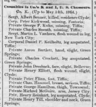 Military Newspaper clipping from May 27, 1864 5915447