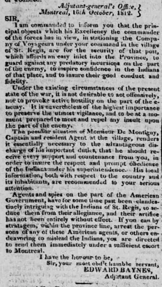 other Newspaper clipping from Nov 12, 1812 5915464