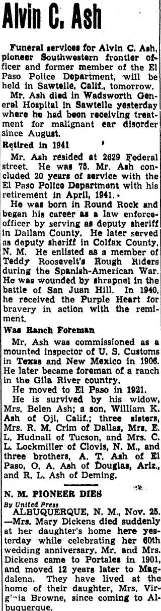 other Newspaper clipping from Nov 25, 1946 5915556