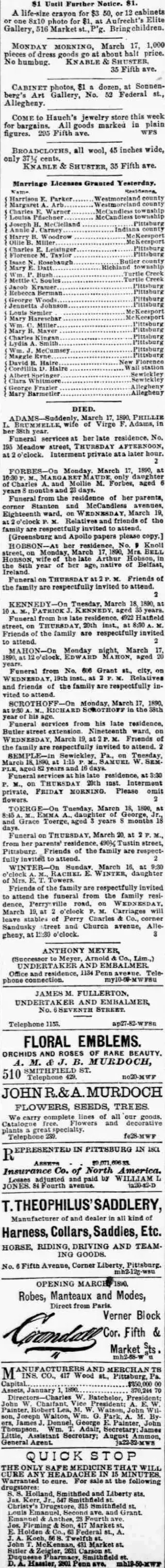 other Newspaper clipping from Mar 19, 1890 5915672