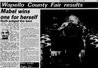 other Newspaper clipping from Aug 12, 1985 5916674
