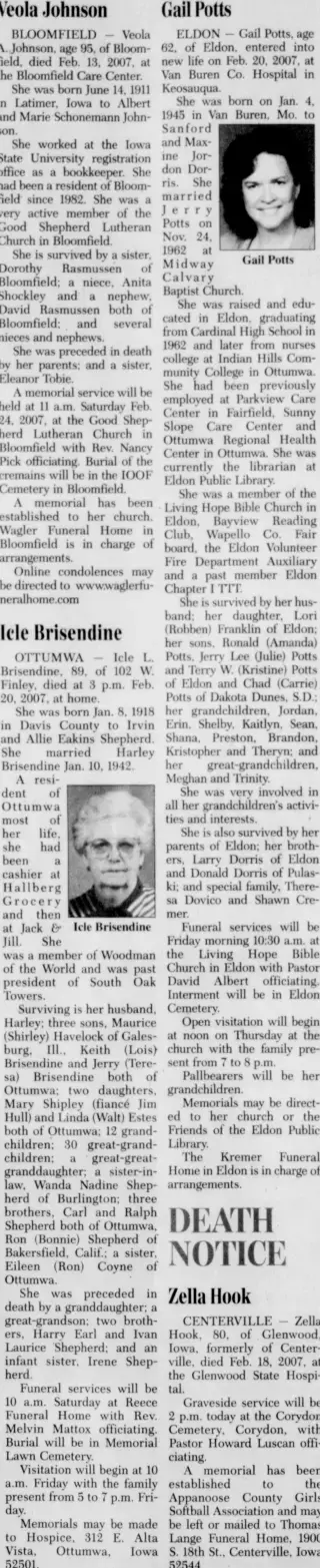 other Newspaper clipping from Feb 22, 2007 5916678