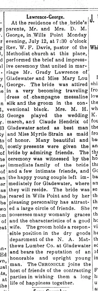 other Newspaper clipping from Jul 15, 1909 5917677
