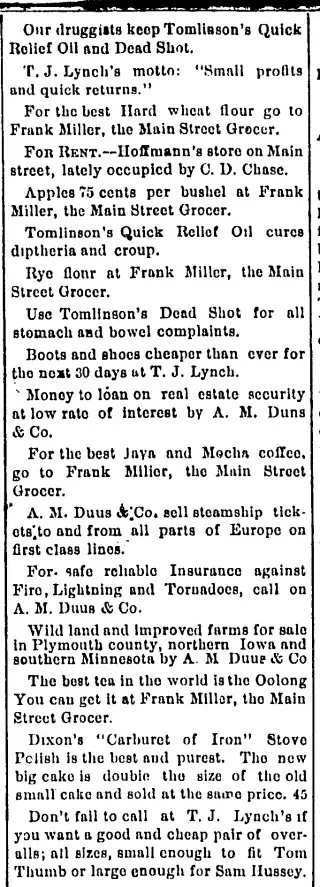 other Newspaper clipping from Mar 2, 1889 5917773