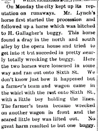 other Newspaper clipping from May 26, 1889 5917792