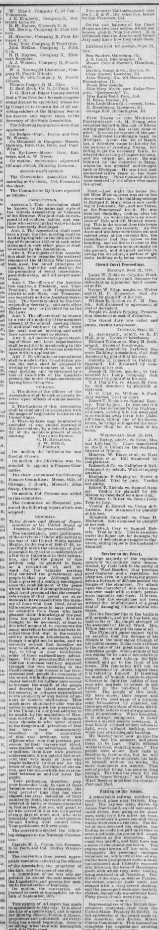 other Newspaper clipping from Sep 30, 1874 5917881