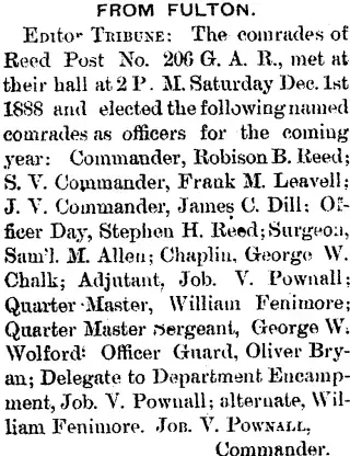 Military Newspaper clipping from Jan 4, 1889 5918238