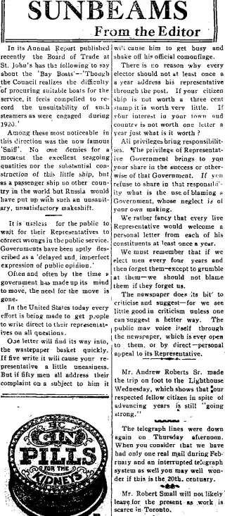 other Newspaper clipping from Feb 26, 1921 5918656