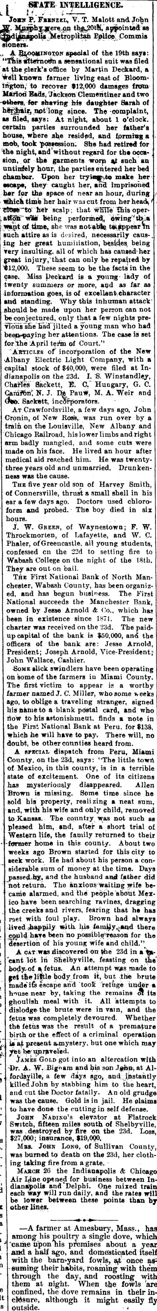 other Newspaper clipping from Mar 29, 1883 5919569
