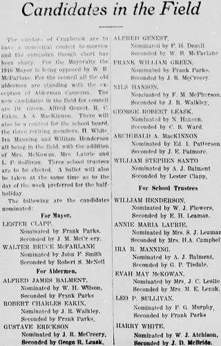 Political Newspaper clipping from Jan 11, 1917 5919874
