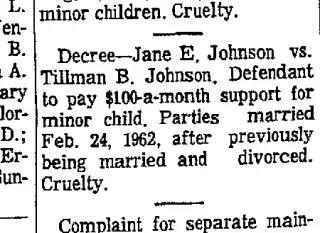 Divorce Newspaper clipping from Mar 26, 1965 5920614