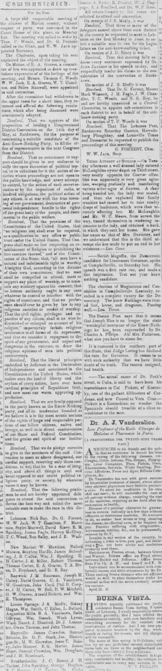 other Newspaper clipping from May 9, 1855 5920856