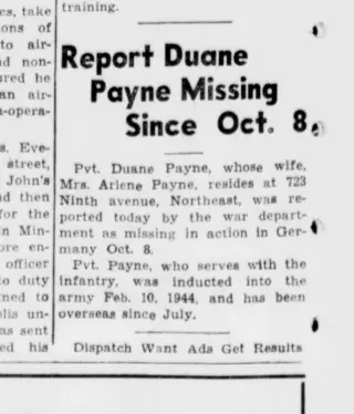 other Newspaper clipping from Nov 8, 1944 5922708