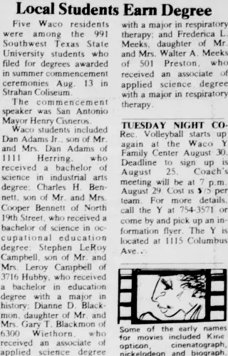 other Newspaper clipping from Aug 19, 1983 5922752