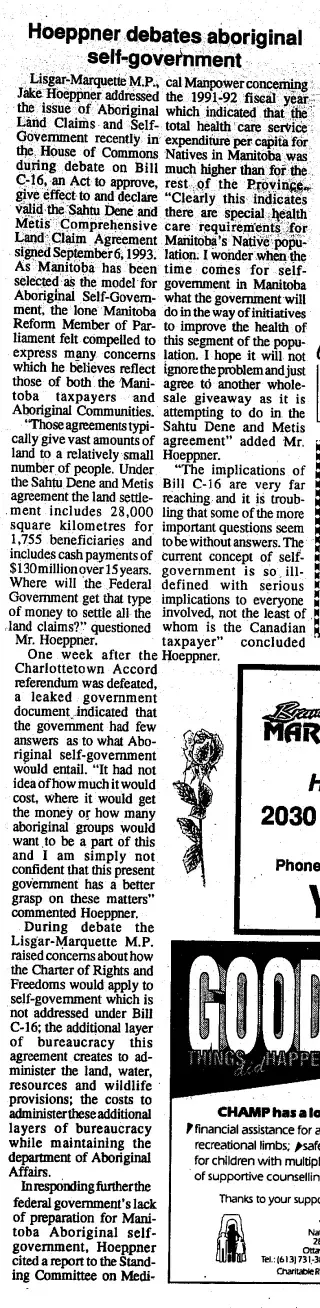 other Newspaper clipping from May 9, 1994 5923255