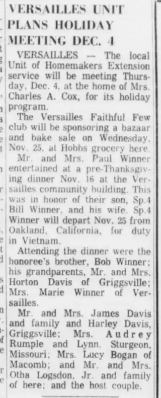 other Newspaper clipping from Nov 21, 1969 5923439