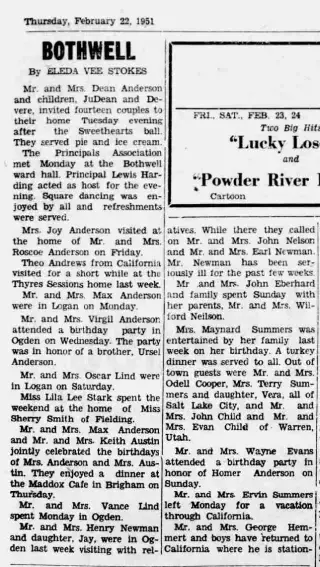 other Newspaper clipping from Feb 22, 1951 5923467