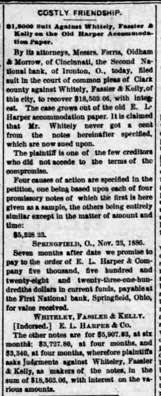 other Newspaper clipping from Aug 23, 1888 5924022