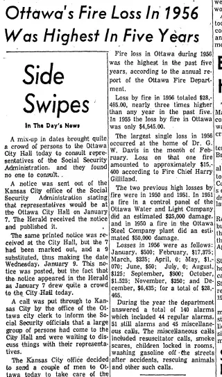 other Newspaper clipping from Jan 7, 1957 5924591