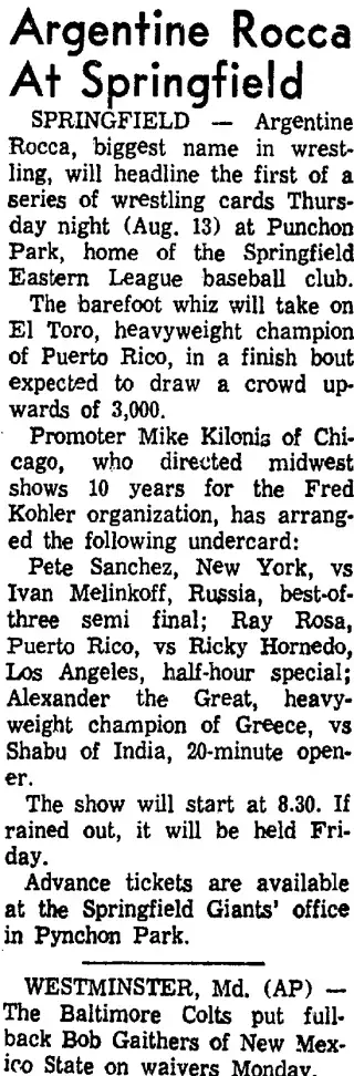 other Newspaper clipping from Aug 11, 1964 5924747