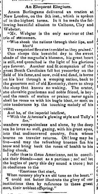 other Newspaper clipping from Aug 5, 1852 5924951