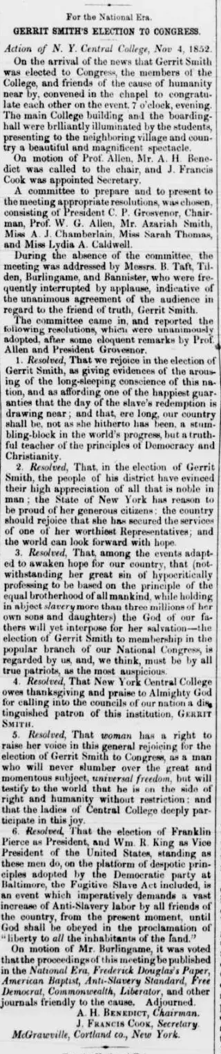 other Newspaper clipping from Nov 18, 1852 5924966