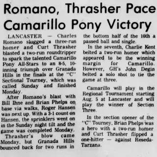 Sports Newspaper clipping from Jul 29, 1975 5925180