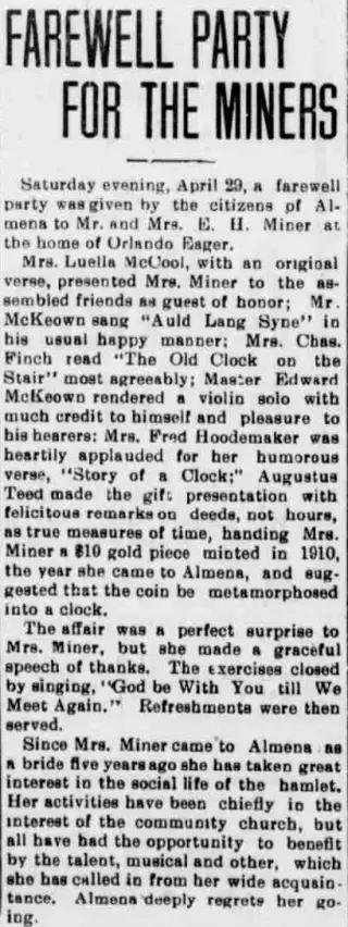 other Newspaper clipping from May 5, 1916 5926256