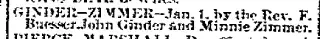 Marriage Newspaper clipping from Jan 8, 1891 5926289