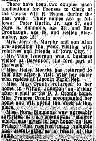 Marriage Newspaper clipping from Sep 1, 1910 5927511