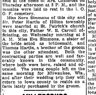 Marriage Newspaper clipping from Sep 1, 1910 5927515