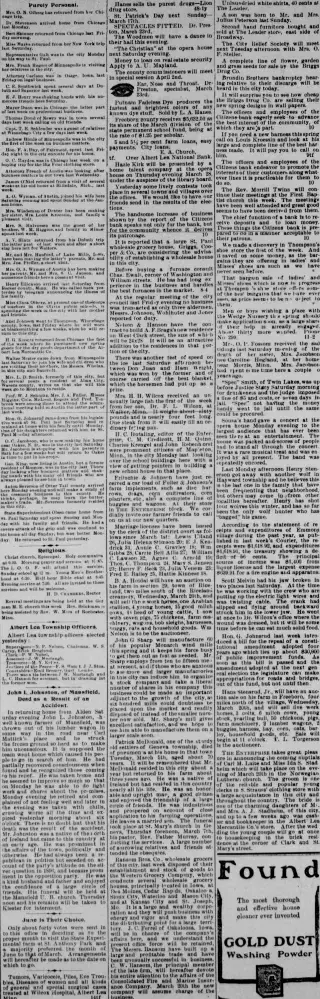 other Newspaper clipping from Mar 13, 1901 5927796