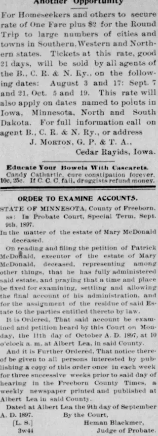 other Newspaper clipping from Sep 10, 1897 5927828