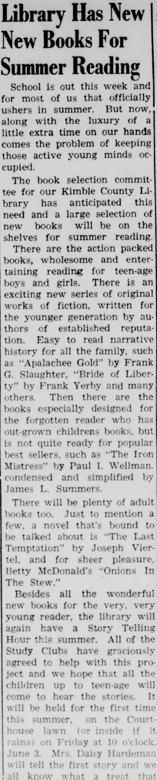 other Newspaper clipping from May 26, 1955 5928373