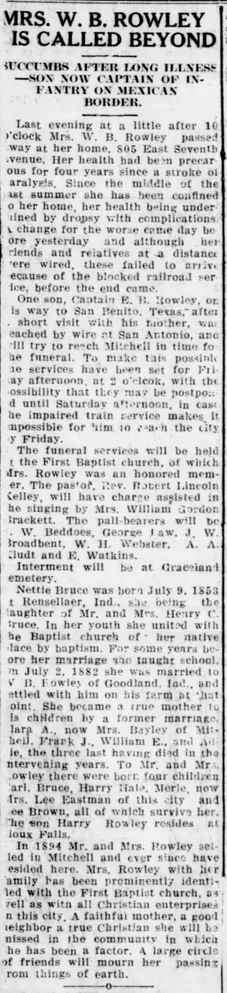 Obituary Newspaper clipping from Feb 6, 1917 5928495