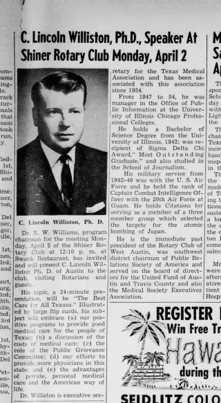 other Newspaper clipping from Mar 29, 1962 5928732