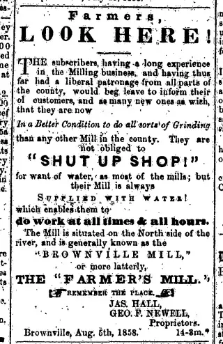other Newspaper clipping from Aug 14, 1858 5930557