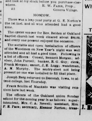 other Newspaper clipping from Jan 8, 1896 5931574